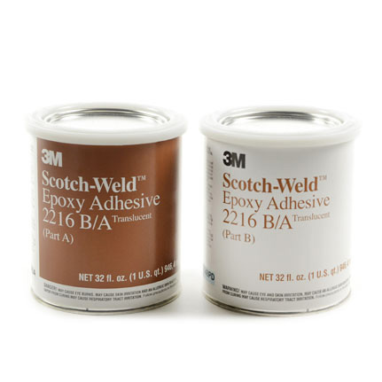 3M Scotch-Weld 2216 環氧樹脂粘合劑 透明 1夸脫 罐套裝