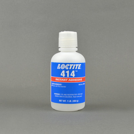 漢高樂(lè)泰 Super Bonder 414 塑料和乙烯基瞬干膠 透明 1磅 瓶裝